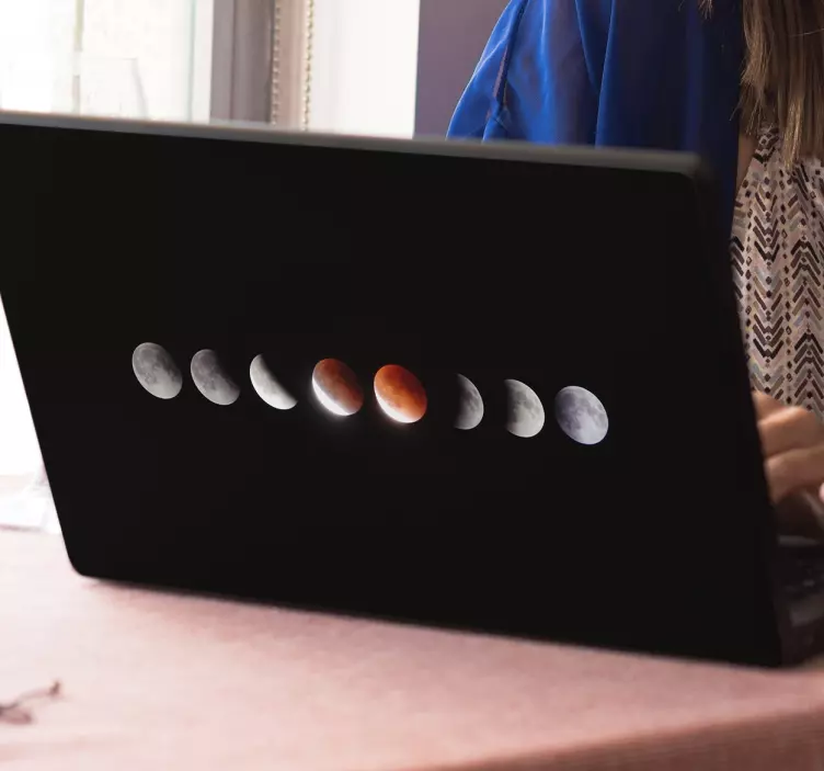 Eclipse laptop vinyl nálepka - TenStickers