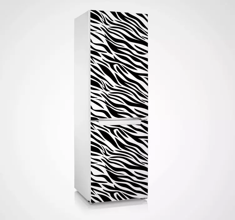 Zebra lednice samolepka - TenStickers