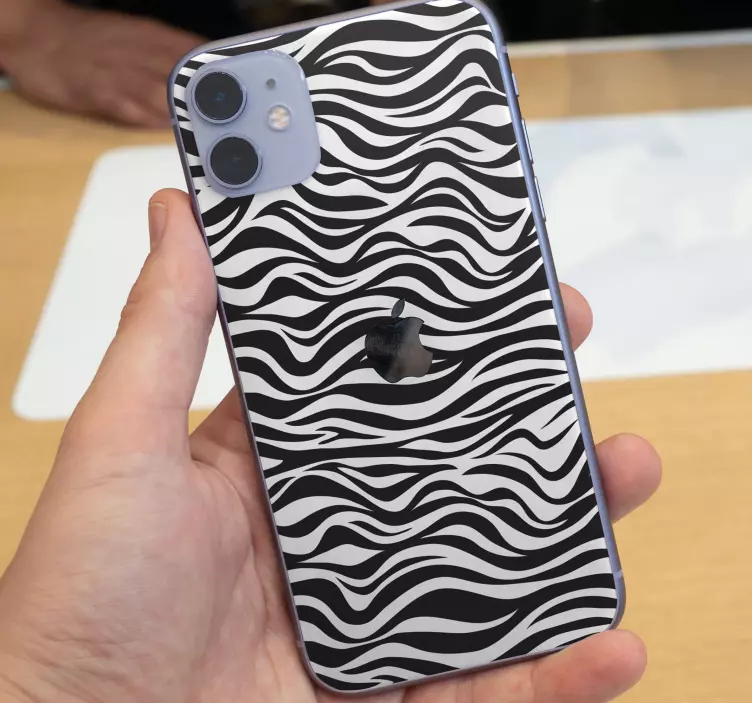Zebra pozadí iphone nálepka - TenStickers
