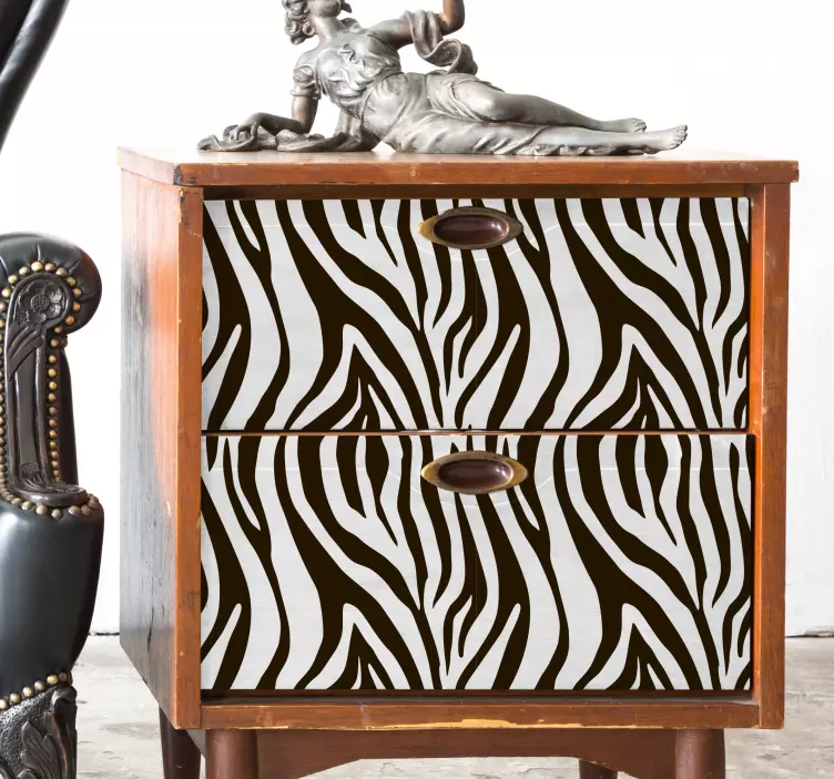 Nálepka notebooku vzor zebra - TenStickers