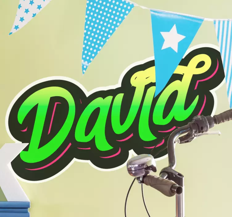 Zelená graffiti městská nálepka - TenStickers