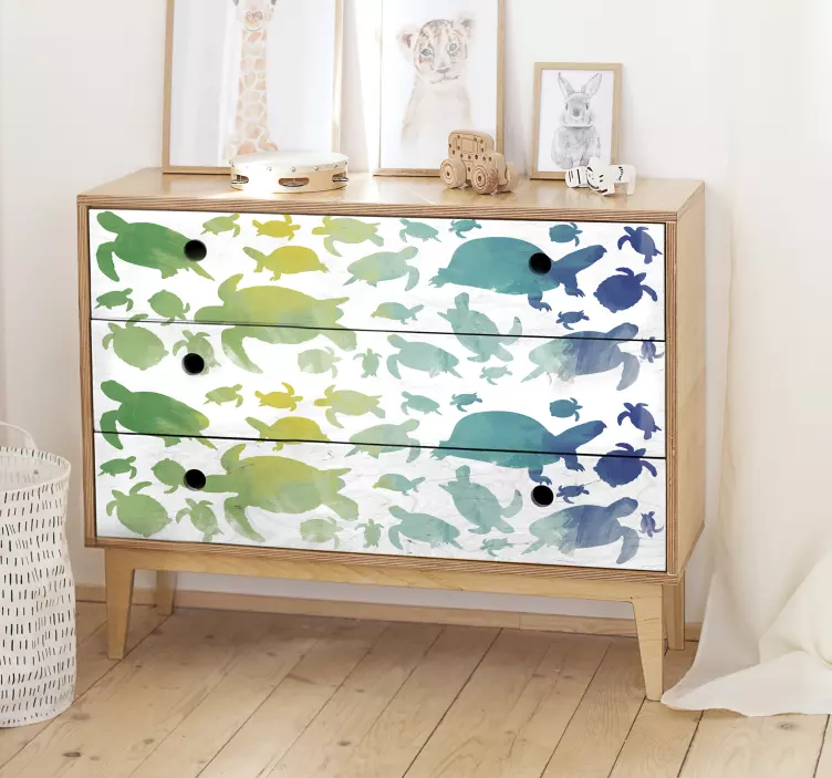 Nálepka nábytek želvy - TenStickers