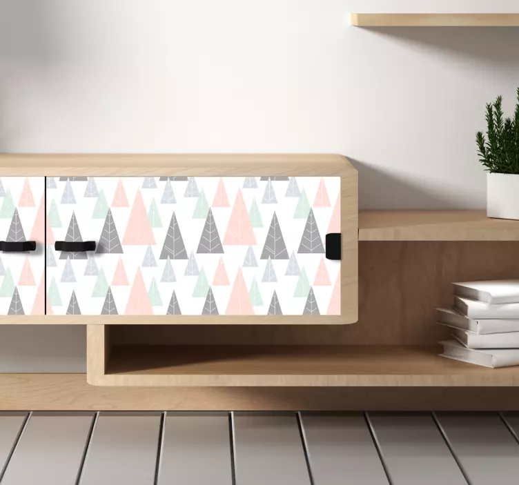 Nálepka na zimní nábytek jedle - TenStickers