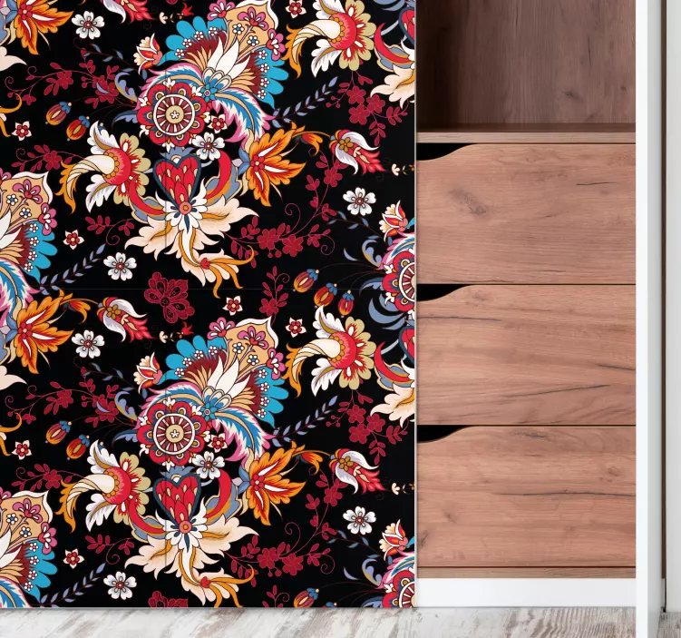 živý botanický motiv dekorativní samolepka - TenStickers