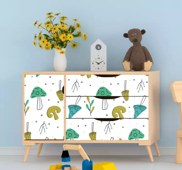 živý motiv hub Nábytek nálepka - TenStickers