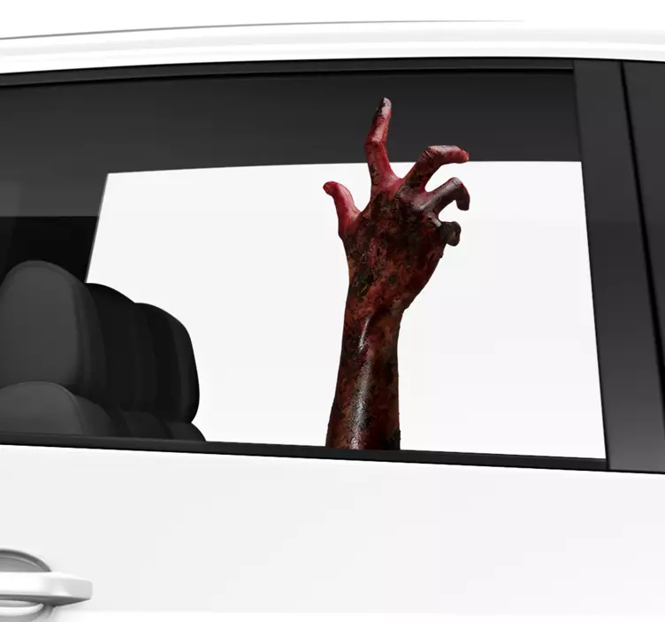 Zombie ruční auto nálepka okna - TenStickers