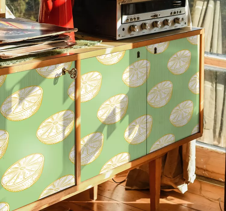 Zvířecí nálepka s motivem citronového plátku - TenStickers