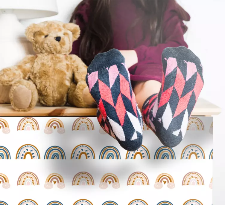 Zvířecí nálepka s roztomilým duhovým vzorem - TenStickers