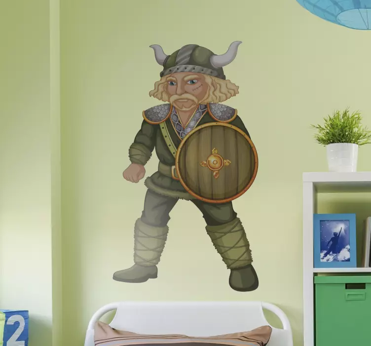 Zvířecí nálepka viking válečník - TenStickers