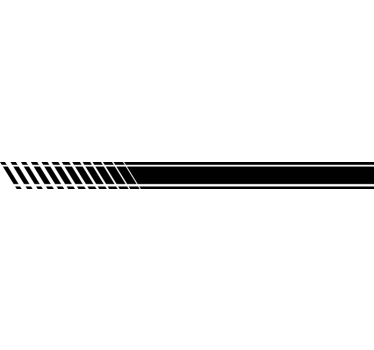 Pruhy gradient samolepka na auto - TenStickers