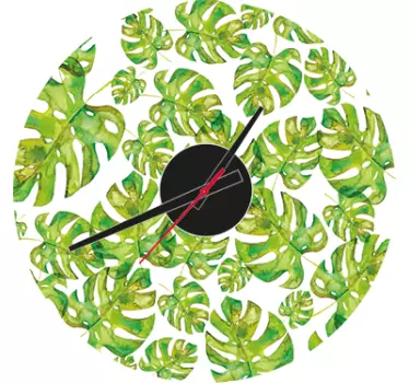Listové nástěnné hodiny vinyl - TenStickers