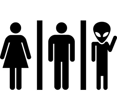 Mimozemská visačka samolepky - TenStickers