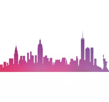 Nový york panorama notebooku obtisky - TenStickers