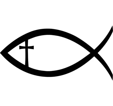 Nálepka křesťanských ryb - TenStickers