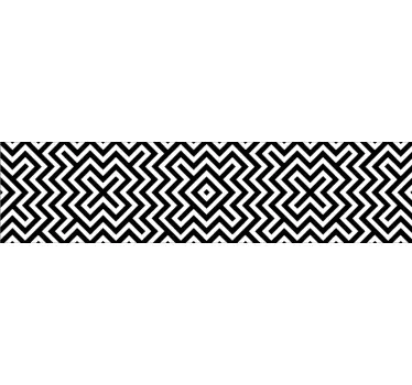 Geometrický pro obtisky rudového nábytku - TenStickers