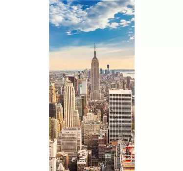 Mrakodrap new york door sticker - TenStickers