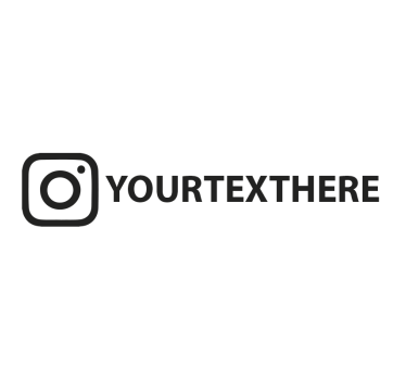 Samolepka na auto s uživatelským jménem instagram - TenStickers