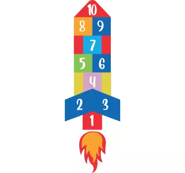 Hopscotch samolepky na zeď pro děti - TenStickers