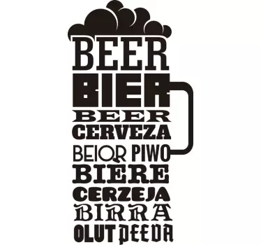Nálepka na pití piva - TenStickers
