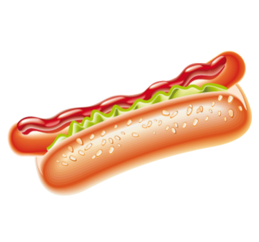 Samolepka na hot dog wall - TenStickers