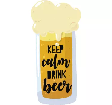 Pít pivo pít nálepku na zeď - TenStickers