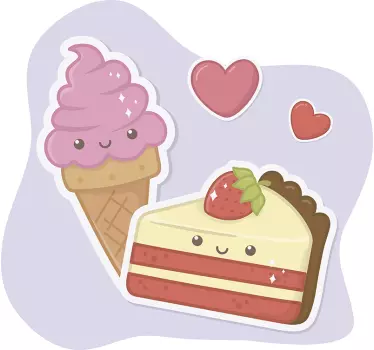 Nálepka kuchyně láska koláče jídlo zeď - TenStickers
