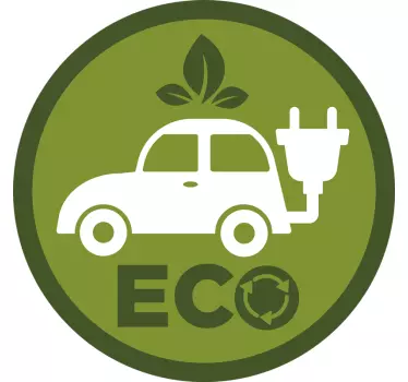 Ekologické auto nálepka - TenStickers