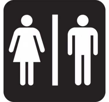 Wc samolepka a samice toaletní samolepky - TenStickers