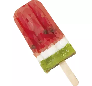Nálepka na zmrzlinu tři příchutě potravin - TenStickers