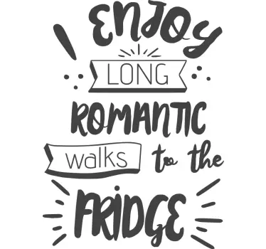Romantické procházky k nálepce ledničky - TenStickers