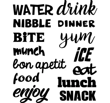 Bon appetit lednička spotřebič obtisk - TenStickers