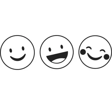 Smiley kontejnery obtisk - TenStickers