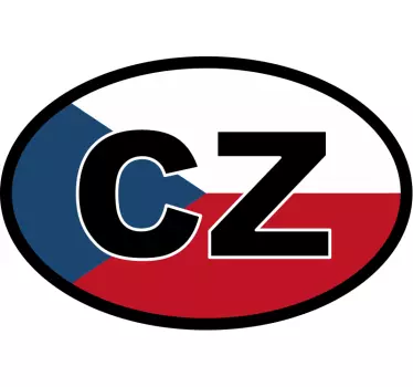 Auto vlajka česká auto nálepka - TenStickers