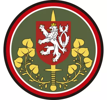 české pozemní síly auto nálepka - TenStickers