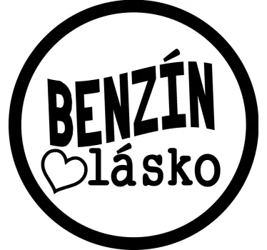 Benzínové auto nálepka - TenStickers