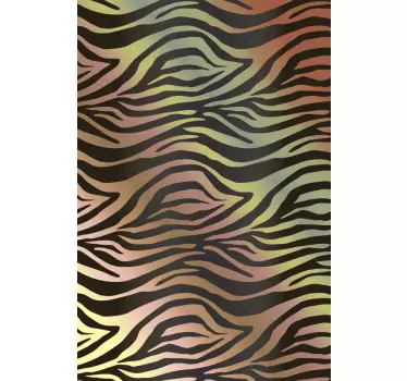 Vinobraní zebra lednice zábal - TenStickers