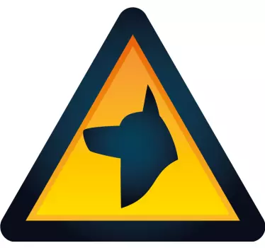 Nálepka varování psa - TenStickers