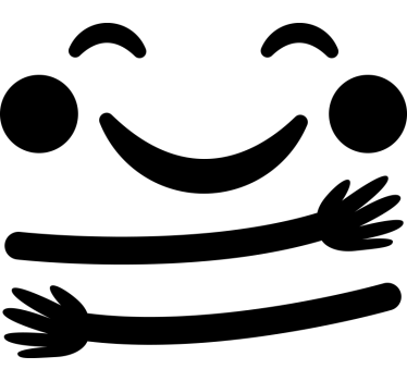 šťastný emoji nasycený lednička zábal - TenStickers