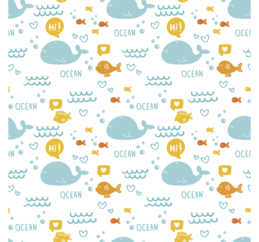 Barevné a šťastné oceánu nábytek obtisk - TenStickers
