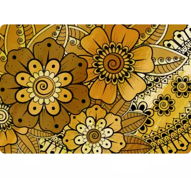 Nálepka s nábytkem v indickém stylu paisley - TenStickers