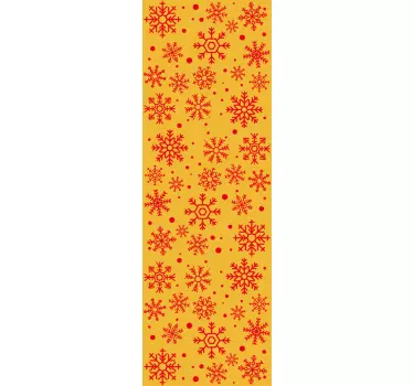 Vánoční vločky lednička zábal obtisk - TenStickers