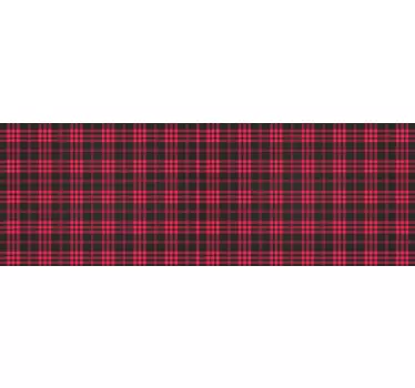 Vánoční tartan vzor nábytek obtisk - TenStickers