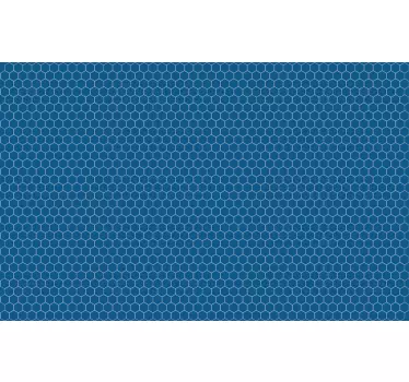 Modré pětiúhelníkové vinylové samolepky na podlahu - TenStickers