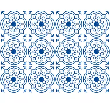 Mozaika vintage vzor podlahové nálepky vinylové samolepky na podl - TenStickers