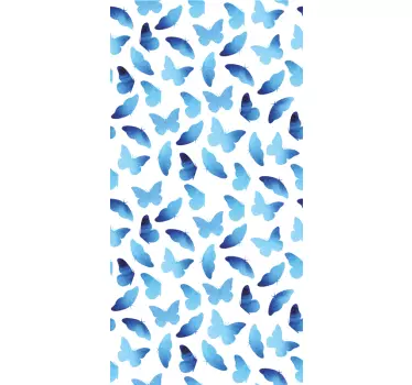 Nálepky na lednici s malovanými motýly - TenStickers