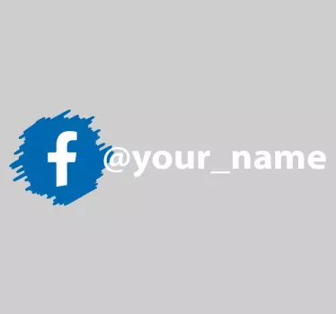 Facebook sociální média logo znamení nálepka - TenStickers