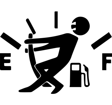 Pořádná samolepka na auto pro nadšence do plnýho plynu - TenStickers