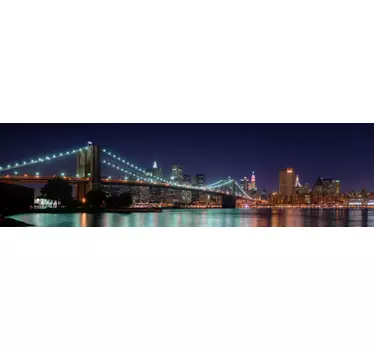 Brooklynský most v noci samolepka - TenStickers