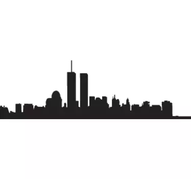 Nálepka silueta manhattanu - TenStickers