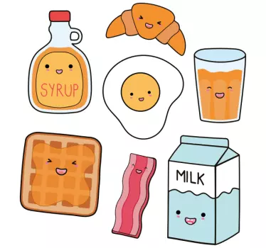 Anime jídlo nástěnná samolepka - TenStickers